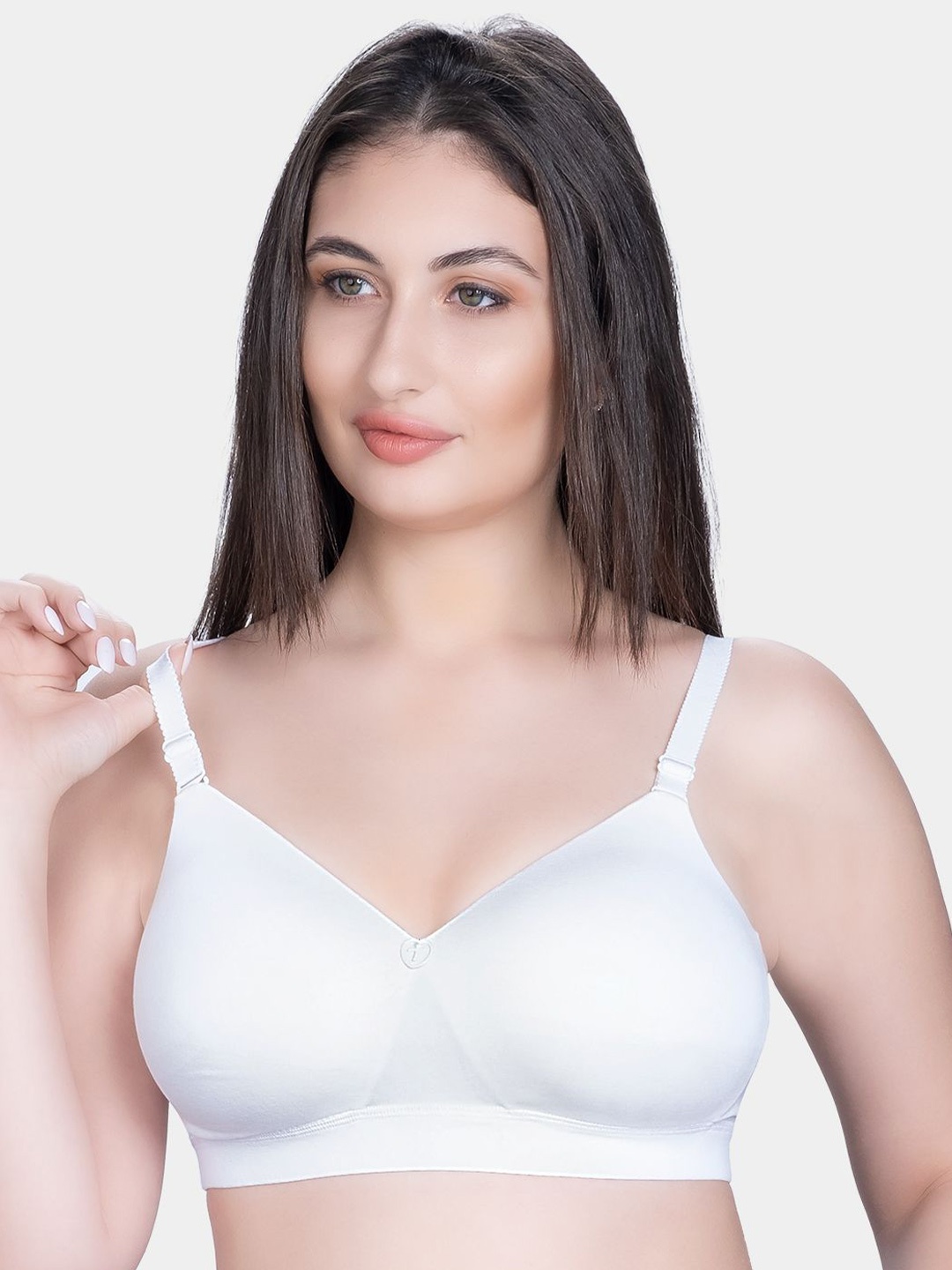 Trylo Bestie Women Combed Cotton Fabric Soft Padded Seamless Full Coverage Bra, White
Trylo Bestie Women Combed Cotton Fabric Soft Padded Seamless Full Coverage Bra, White