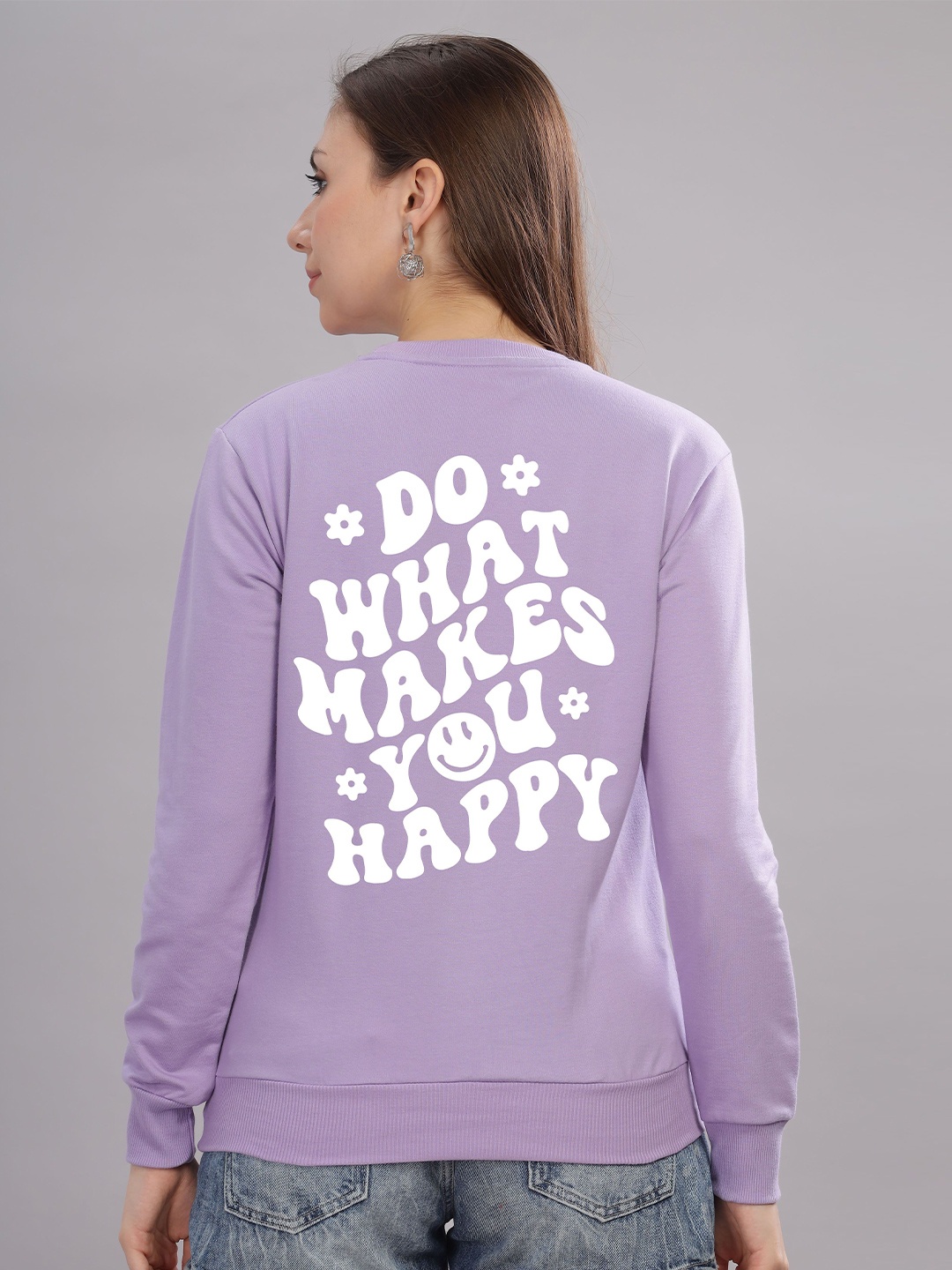 FALTU.CO Women Typography Printed Round Neck Cotton Pullover Sweatshirt, Lavender
FALTU.CO Women Typography Printed Round Neck Cotton Pullover Sweatshirt, Lavender
