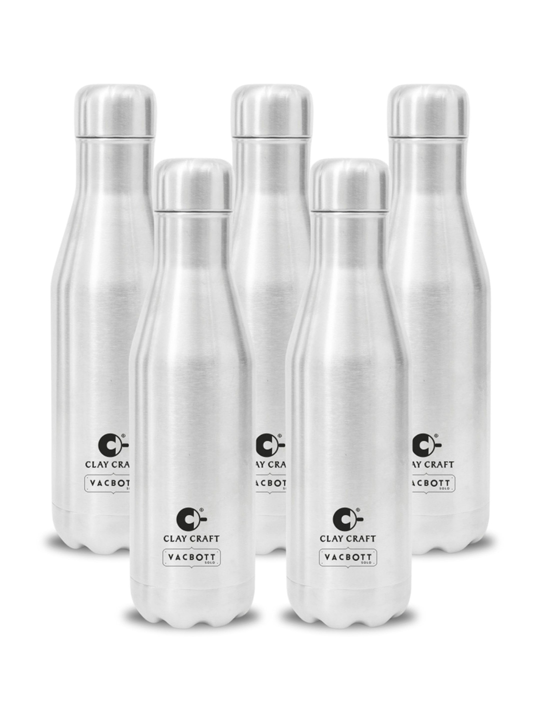 Clay Craft Vacbott Carbon 1000Ml Single-Wall Stainless Steel BIS Approved Water Bottle, Silver
Clay Craft Vacbott Carbon 1000Ml Single-Wall Stainless Steel BIS Approved Water Bottle, Silver
