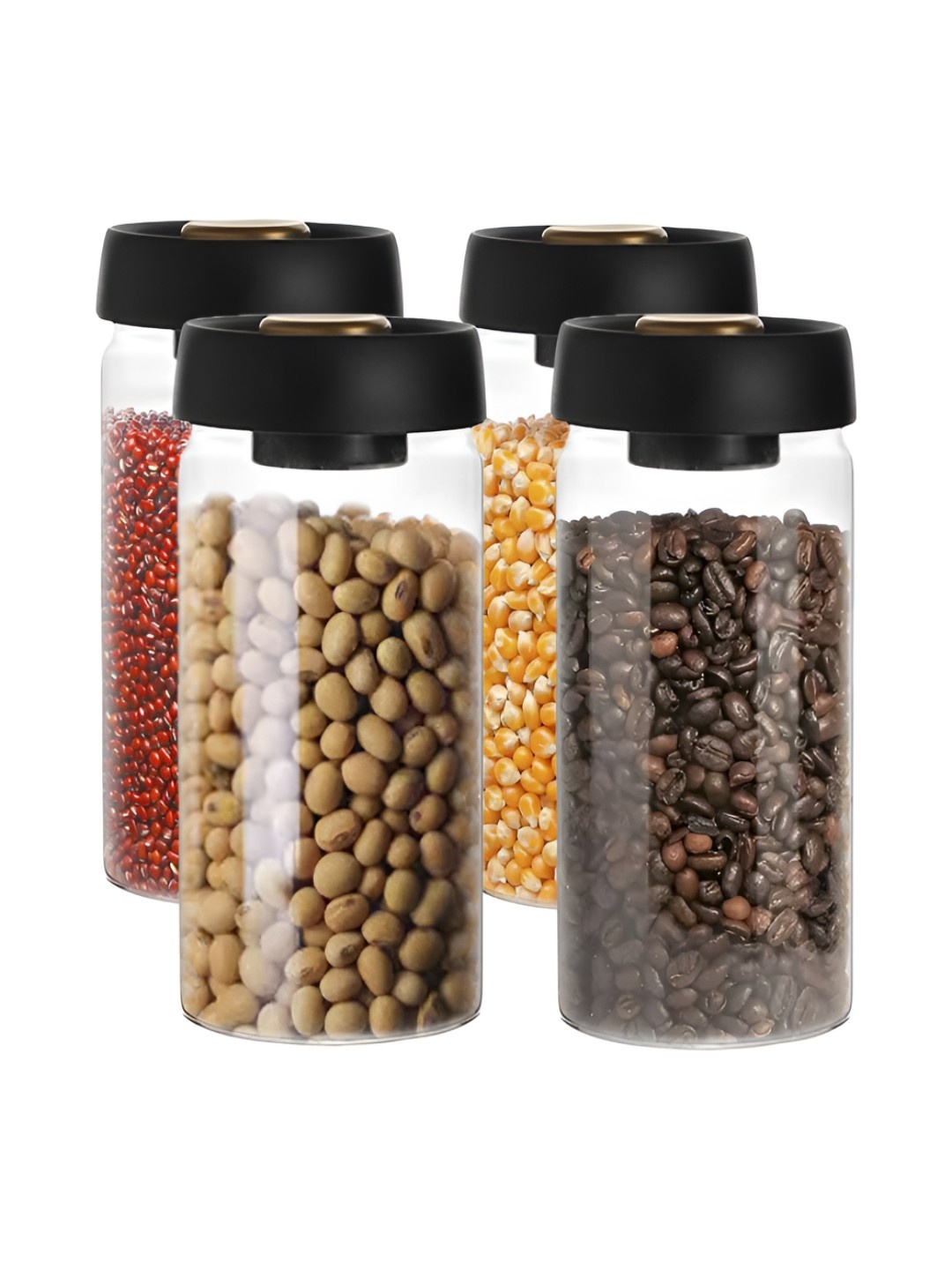 The Better Home Transparent & Black 4Pcs Borosilicate Glass Dishwasher Safe Container 1.8L
The Better Home Transparent & Black 4Pcs Borosilicate Glass Dishwasher Safe Container 1.8L