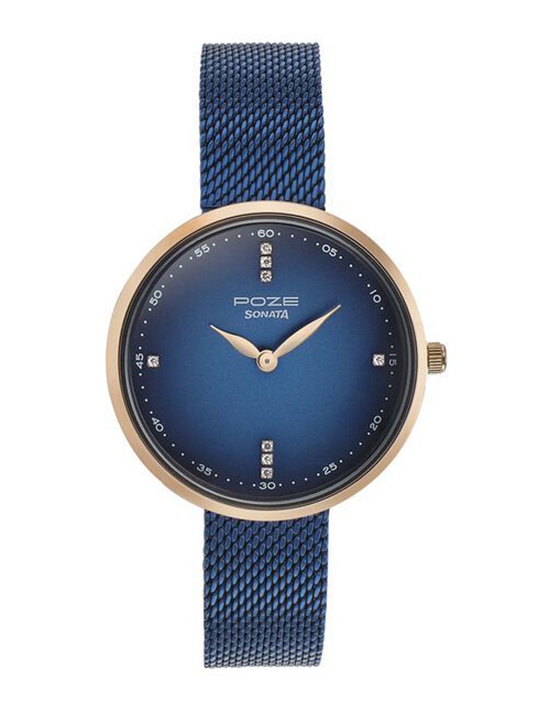 Sonata Women Embellished Dial & Leather Bracelet Style Straps Analogue Watch SP80012KM01, Blue
Sonata Women Embellished Dial & Leather Bracelet Style Straps Analogue Watch SP80012KM01, Blue
