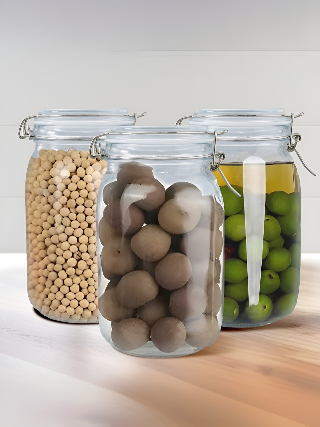 The Better Home Mason Transparent 3 Pcs Glass Dishwasher Safe Airtight Jar 4.9 L
The Better Home Mason Transparent 3 Pcs Glass Dishwasher Safe Airtight Jar 4.9 L