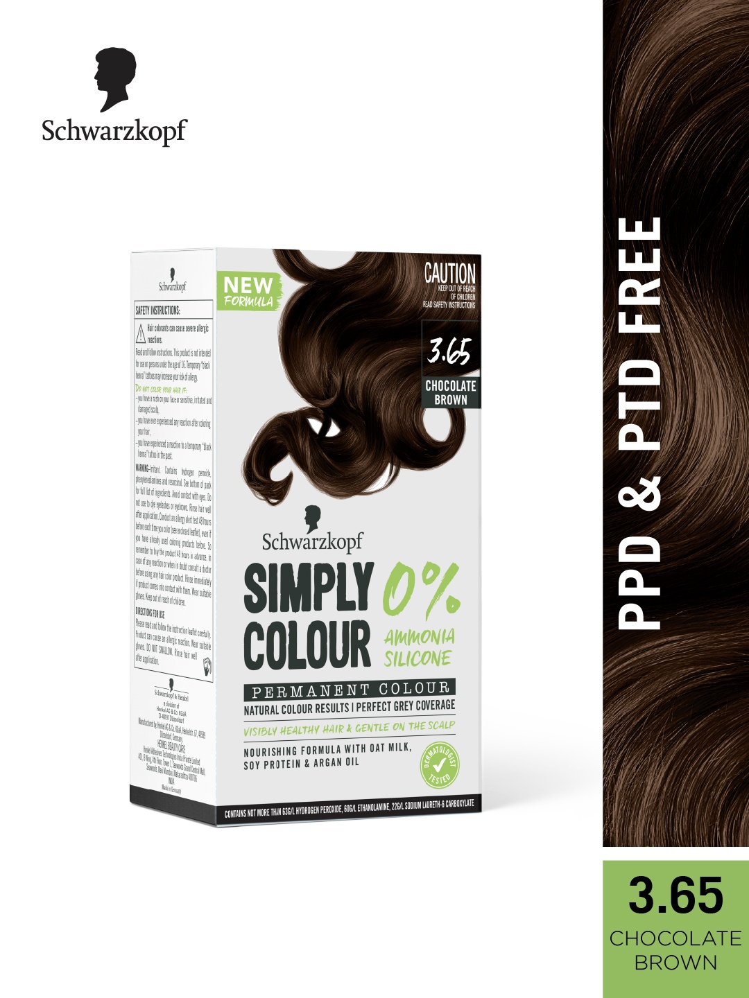 Schwarzkopf Simply Colour Permanent Hair Colour 142.5ml - Chocolate Brown 3.65
Schwarzkopf Simply Colour Permanent Hair Colour 142.5ml - Chocolate Brown 3.65