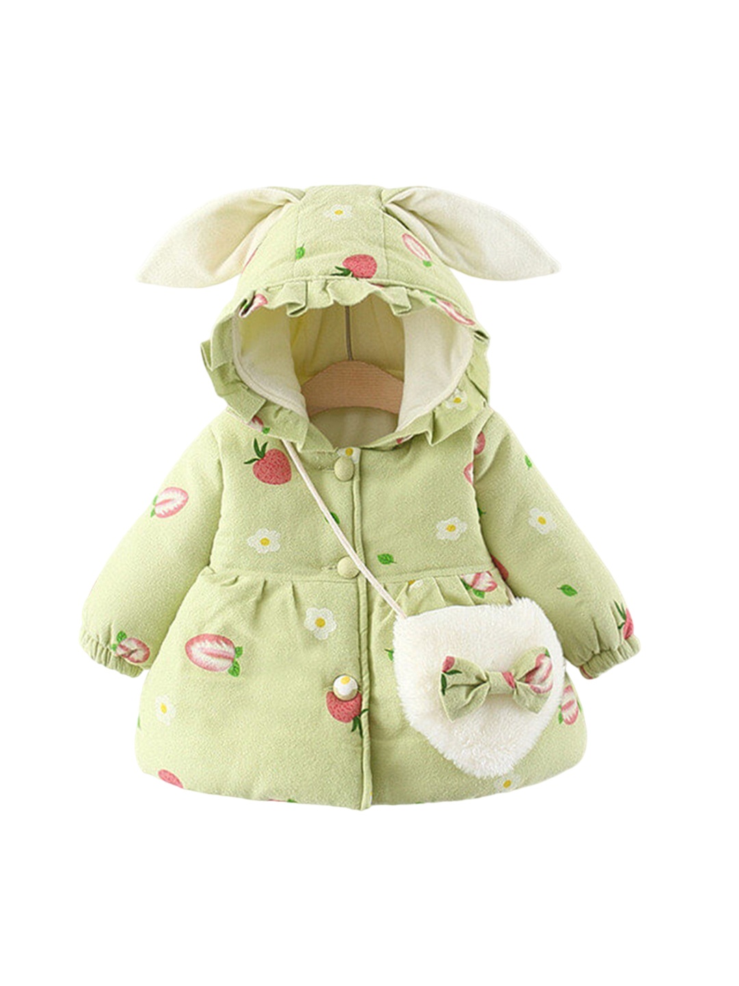 TrendyKid Girls Polyester Lightweight Longline Quilted Jacket with Patchwork, Green
TrendyKid Girls Polyester Lightweight Longline Quilted Jacket with Patchwork, Green