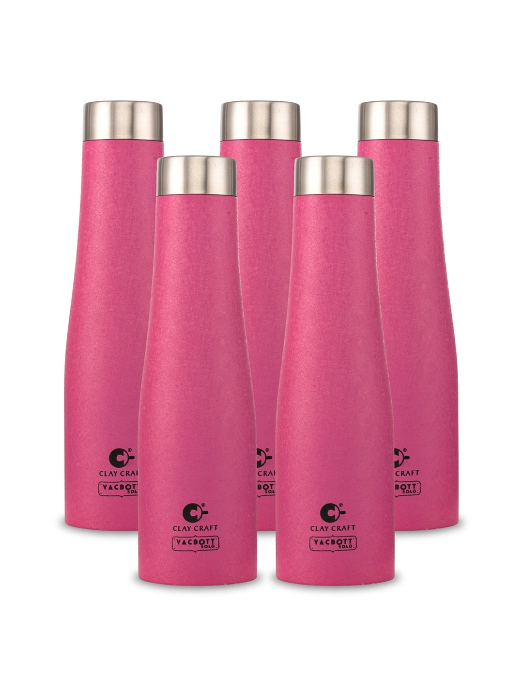 Clay Craft Vacbott Petra 1000Ml Single-Wall Stainless Steel BIS Approved Water Bottle, Pink
Clay Craft Vacbott Petra 1000Ml Single-Wall Stainless Steel BIS Approved Water Bottle, Pink