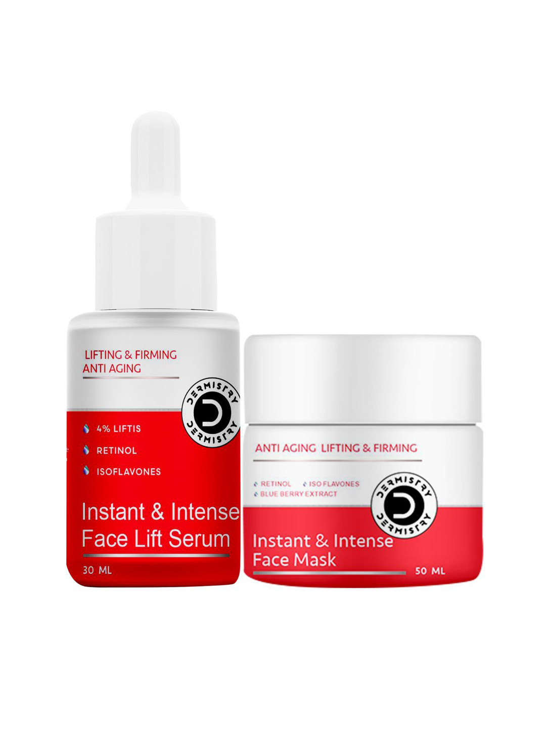 DERMISTRY Instant & Intense Retinol Anti Ageing Face Serum & Anti Aging Face Pack Mask, Transparent
DERMISTRY Instant & Intense Retinol Anti Ageing Face Serum & Anti Aging Face Pack Mask, Transparent