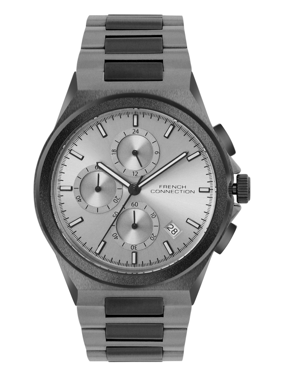French Connection Men Dial & Stainless Steel Bracelet Style Straps Analogue Watch FCH02GNM, Grey
French Connection Men Dial & Stainless Steel Bracelet Style Straps Analogue Watch FCH02GNM, Grey