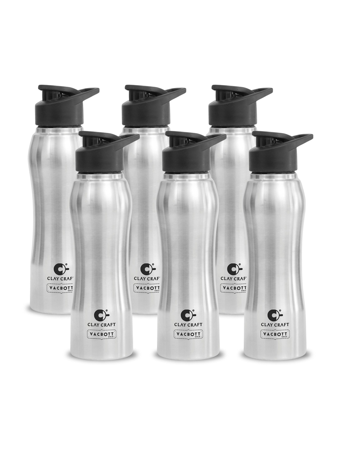 Clay Craft Vacbott Neo 750Ml Single-Wall Stainless Steel BIS Approved Water Bottle, Silver
Clay Craft Vacbott Neo 750Ml Single-Wall Stainless Steel BIS Approved Water Bottle, Silver
