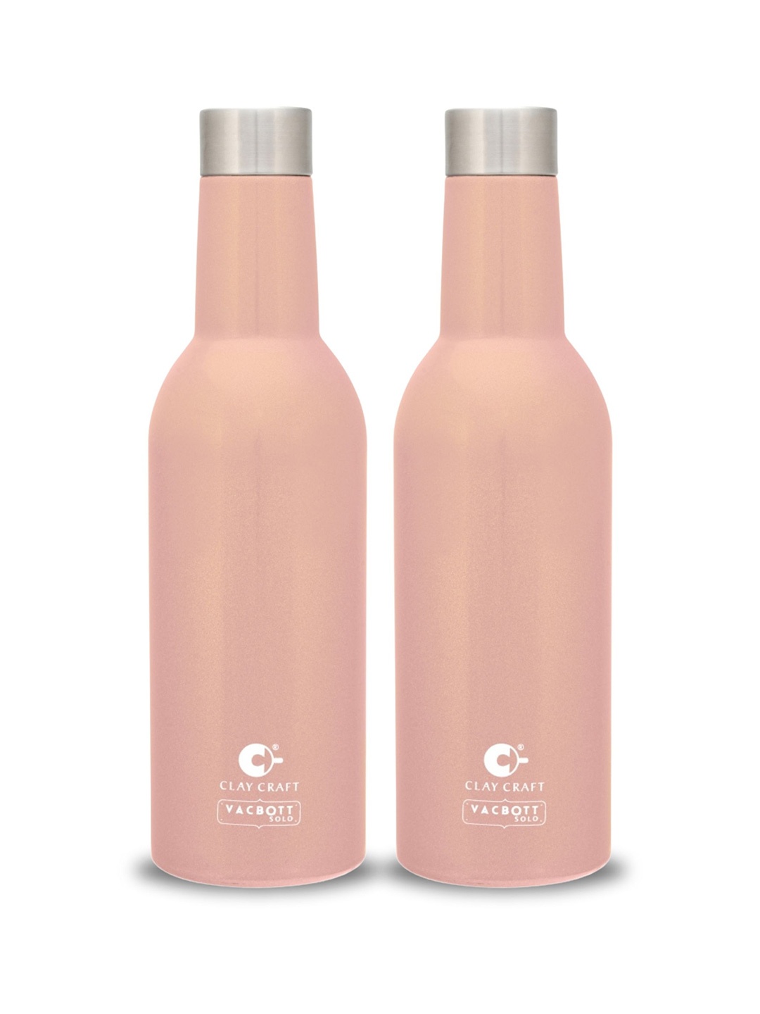Clay Craft Vacbott Vino 1100Ml Single-Wall Stainless Steel BIS Approved Water Bottle, Pink
Clay Craft Vacbott Vino 1100Ml Single-Wall Stainless Steel BIS Approved Water Bottle, Pink