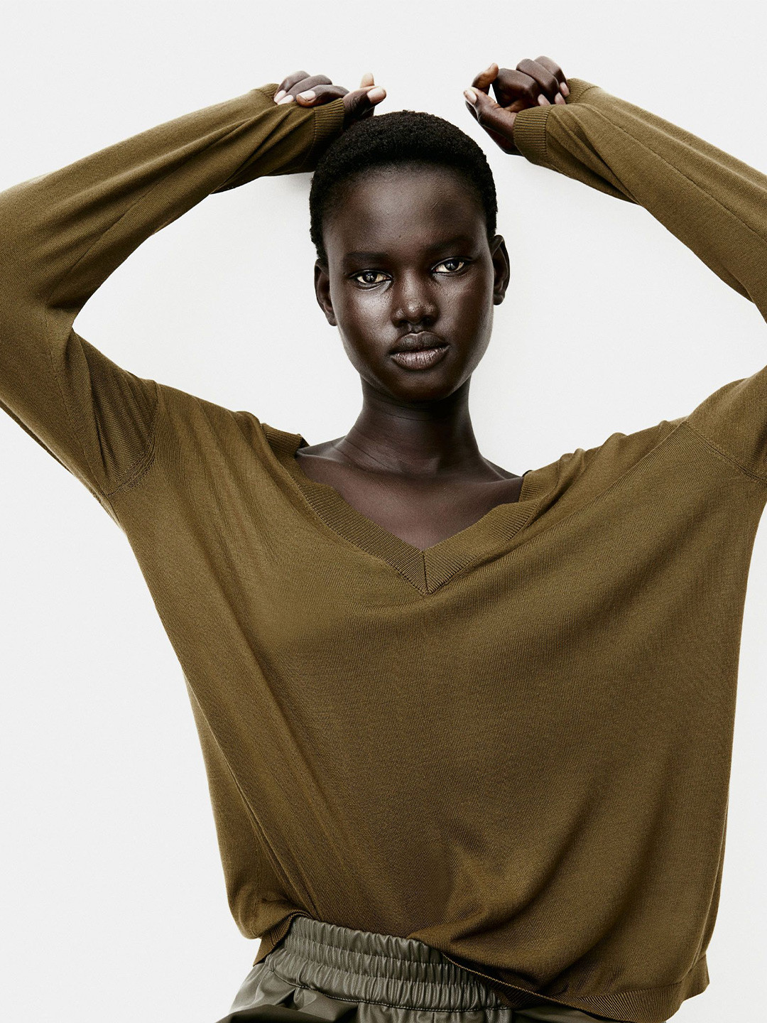 H&M V-Neck Jumper, Olive
H&M V-Neck Jumper, Olive