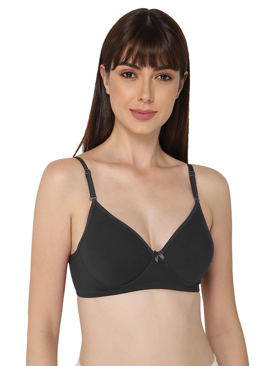 BAESD Medium Coverage Lightly Padded Everyday Bra, Black 
BAESD Medium Coverage Lightly Padded Everyday Bra, Black