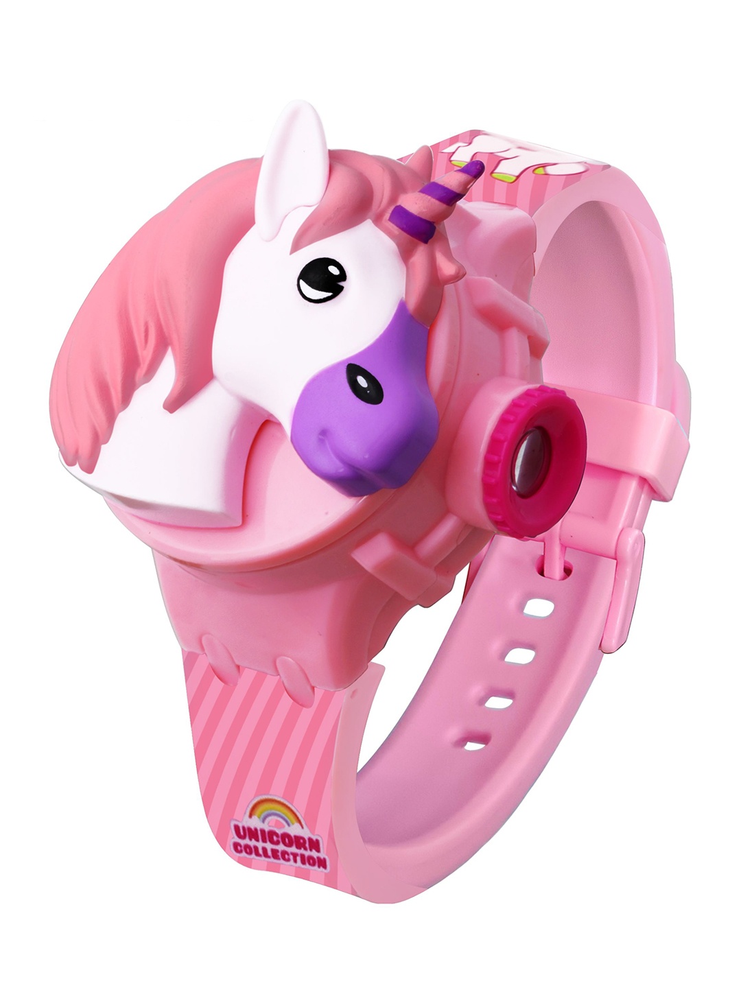 SWADESI STUFF Kids Dial & Straps Digital Multi Function Watch PROJECTOR 3D UNICORN, Pink
SWADESI STUFF Kids Dial & Straps Digital Multi Function Watch PROJECTOR 3D UNICORN, Pink