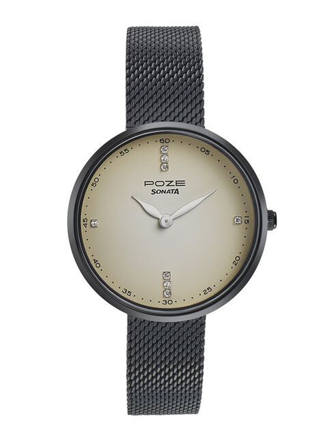 Sonata Women Embellished Stainless Steel Bracelet Style Straps Analogue Watch SP80012NM01, White
Sonata Women Embellished Stainless Steel Bracelet Style Straps Analogue Watch SP80012NM01, White