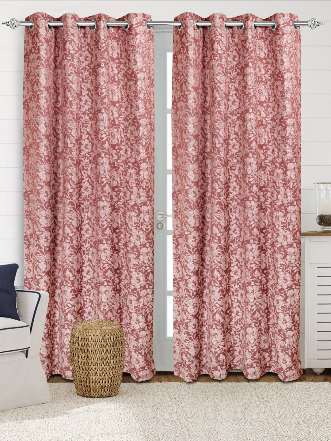 Saral Home Mauve & White 2 Pieces Floral Printed Cotton Room Darkening Door Curtains
Saral Home Mauve & White 2 Pieces Floral Printed Cotton Room Darkening Door Curtains