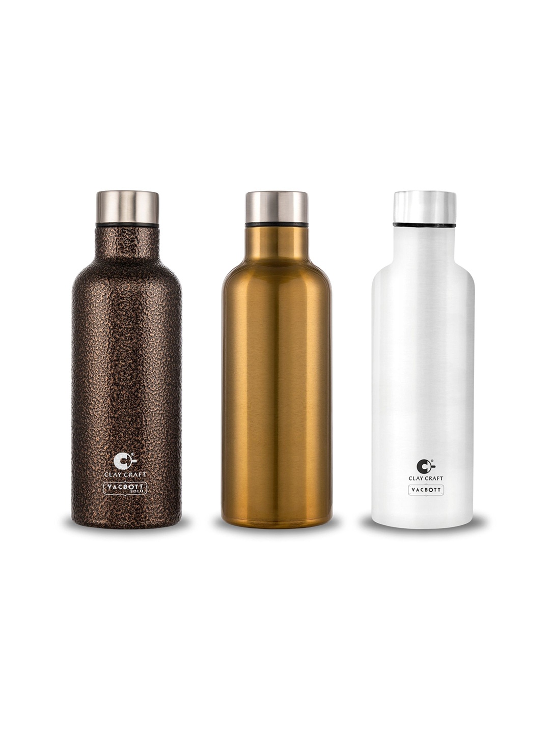Clay Craft Vacbott Melissa 1100Ml Single-Wall Stainless Steel BIS Approved Water Bottle, White
Clay Craft Vacbott Melissa 1100Ml Single-Wall Stainless Steel BIS Approved Water Bottle, White
