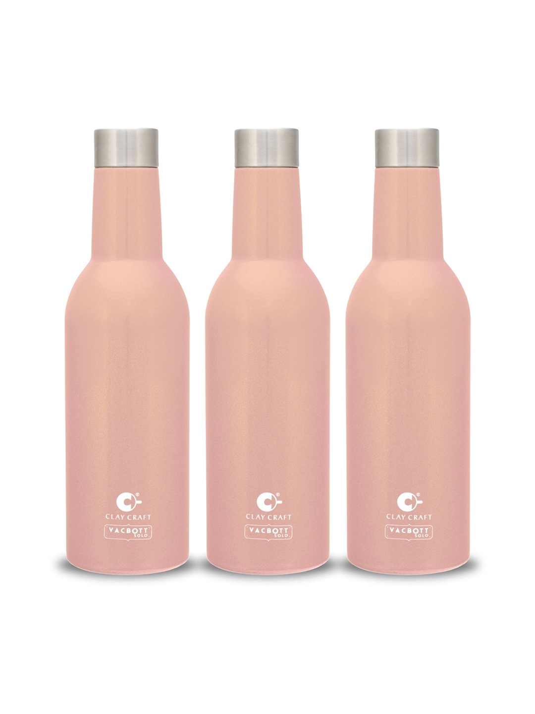 Clay Craft Vacbott Vino 1100Ml Single-Wall Stainless Steel BIS Approved Water Bottle, Pink
Clay Craft Vacbott Vino 1100Ml Single-Wall Stainless Steel BIS Approved Water Bottle, Pink