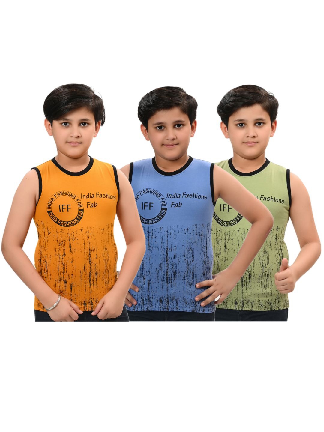 INDIA FASHION FAB Boys Pack Of 3 Typography Printed Round Neck Cotton T-shirts, Orange
INDIA FASHION FAB Boys Pack Of 3 Typography Printed Round Neck Cotton T-shirts, Orange