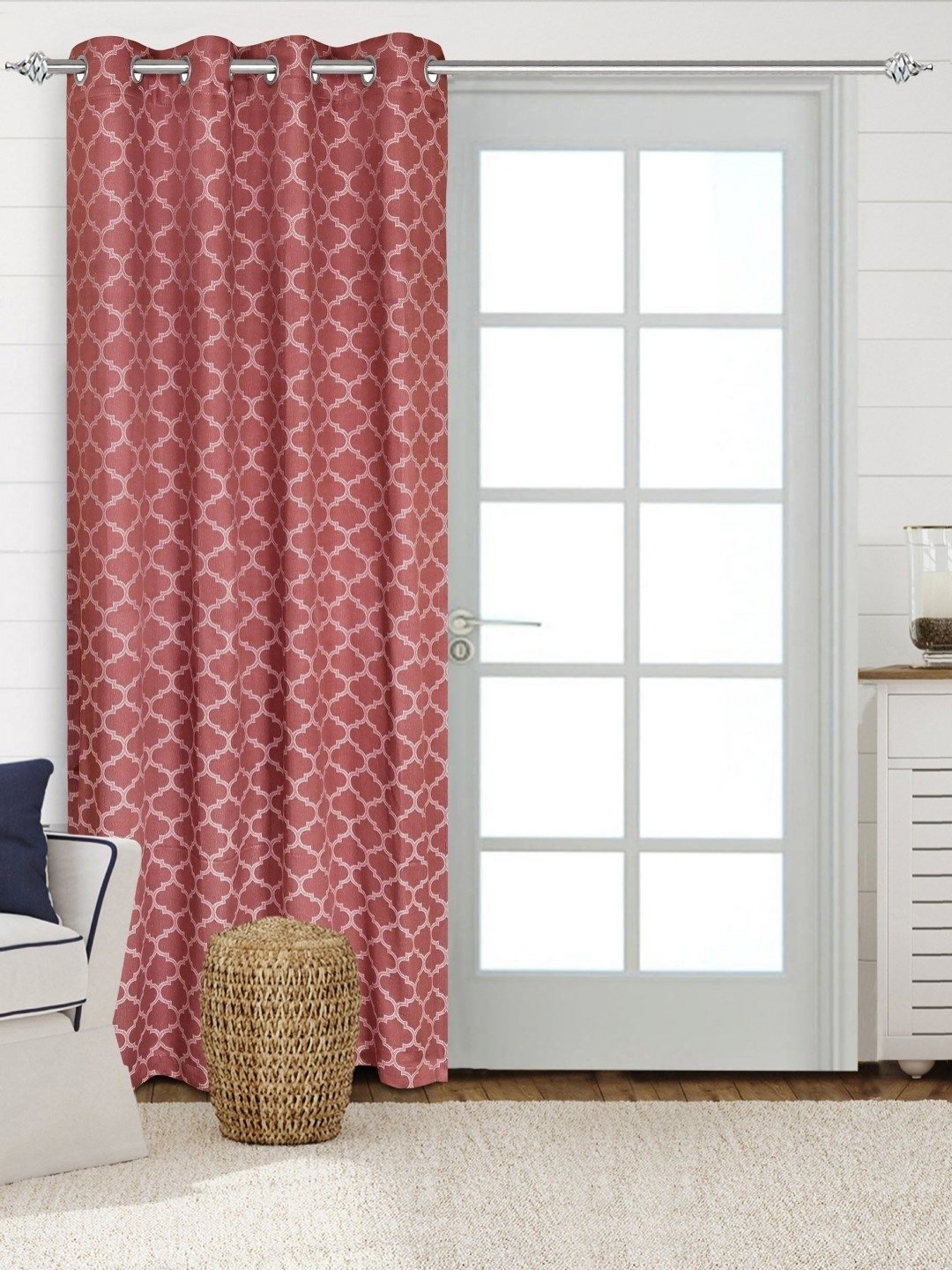 Saral Home Mauve & White Geometric Woven Design Cotton Room Darkening Long Door Curtain
Saral Home Mauve & White Geometric Woven Design Cotton Room Darkening Long Door Curtain