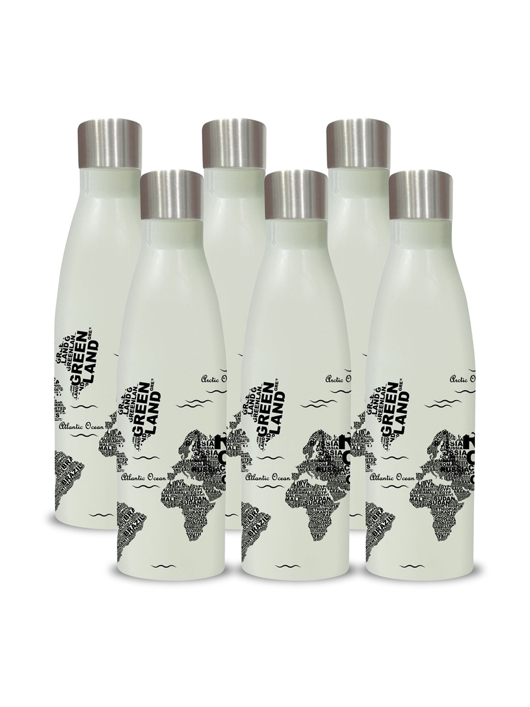 CLAY CRAFT Vacbott Gerald Off White 6 Pcs Printed Stainless Steel Water Bottles 1.1 L Each
CLAY CRAFT Vacbott Gerald Off White 6 Pcs Printed Stainless Steel Water Bottles 1.1 L Each