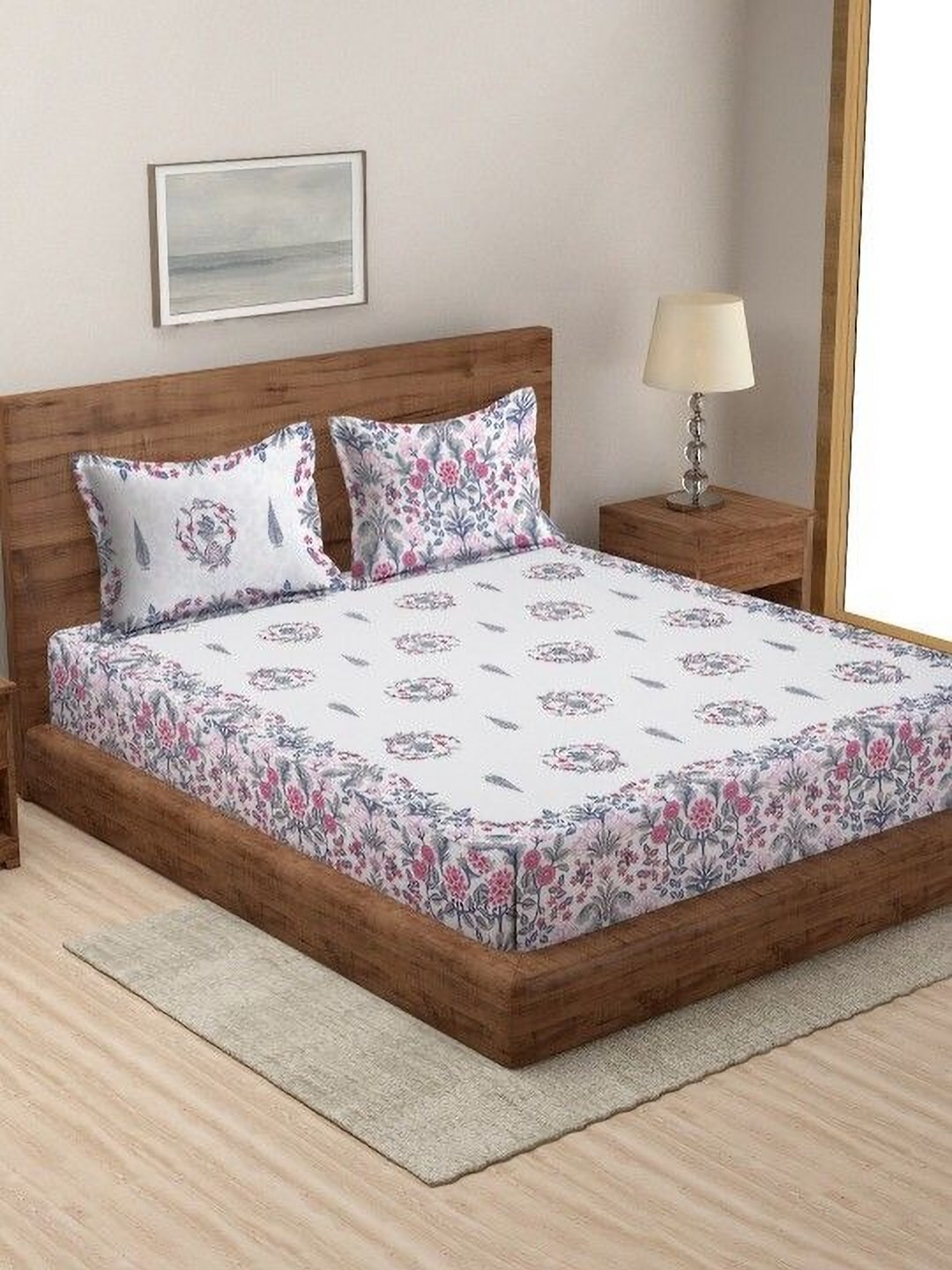 Innovative Edge Pink Cotton 210 TC King Bedsheet with 2 Pillow Covers 2.54 m x 2.74 m
Innovative Edge Pink Cotton 210 TC King Bedsheet with 2 Pillow Covers 2.54 m x 2.74 m