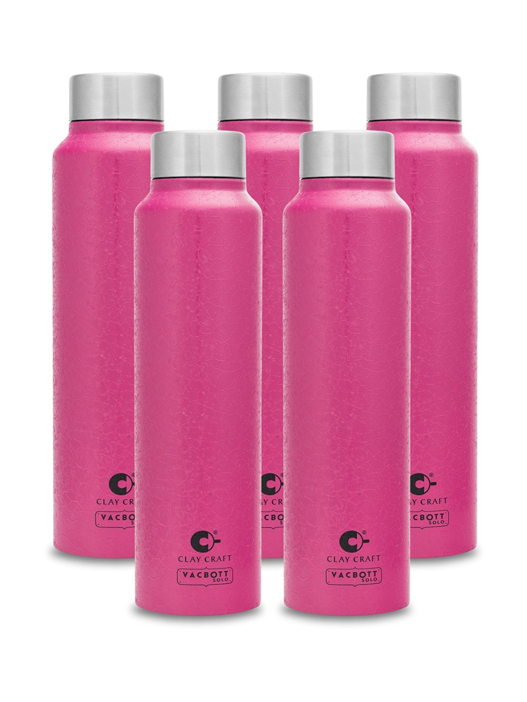 Clay Craft Vacbott Tetra 1000Ml Single-Wall Stainless Steel BIS Approved Water Bottle, Pink
Clay Craft Vacbott Tetra 1000Ml Single-Wall Stainless Steel BIS Approved Water Bottle, Pink