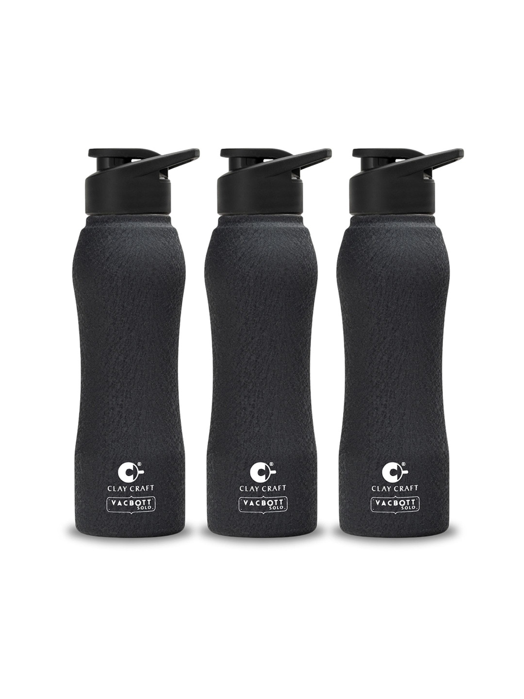 Clay Craft Vacbott Neo 750Ml Single-Wall Stainless Steel BIS Approved Water Bottle, Black
Clay Craft Vacbott Neo 750Ml Single-Wall Stainless Steel BIS Approved Water Bottle, Black