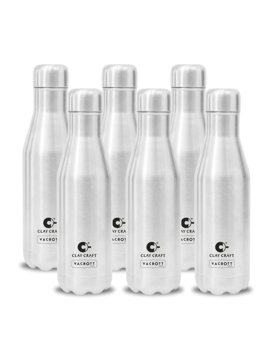 Clay Craft Vacbott Carbon 1000Ml Single-Wall Stainless Steel BIS Approved Water Bottle, Silver
Clay Craft Vacbott Carbon 1000Ml Single-Wall Stainless Steel BIS Approved Water Bottle, Silver