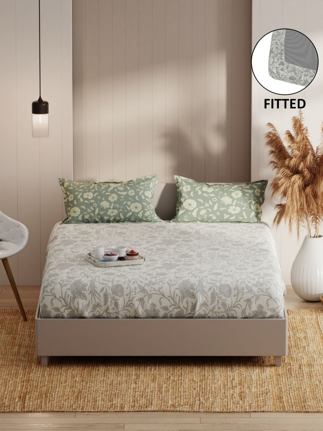 KOPA Bio-soft Grey Microfiber Fitted 152 TC Queen Bedsheet Set 1.80 m X 1.98 m X 25 cm
KOPA Bio-soft Grey Microfiber Fitted 152 TC Queen Bedsheet Set 1.80 m X 1.98 m X 25 cm