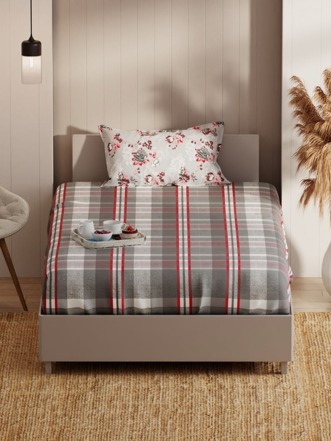 KOPA bio-soft Red Microfiber 152 TC Single Bedsheet with 1 Pillow Cover 1.55 m X 2.36 m
KOPA bio-soft Red Microfiber 152 TC Single Bedsheet with 1 Pillow Cover 1.55 m X 2.36 m