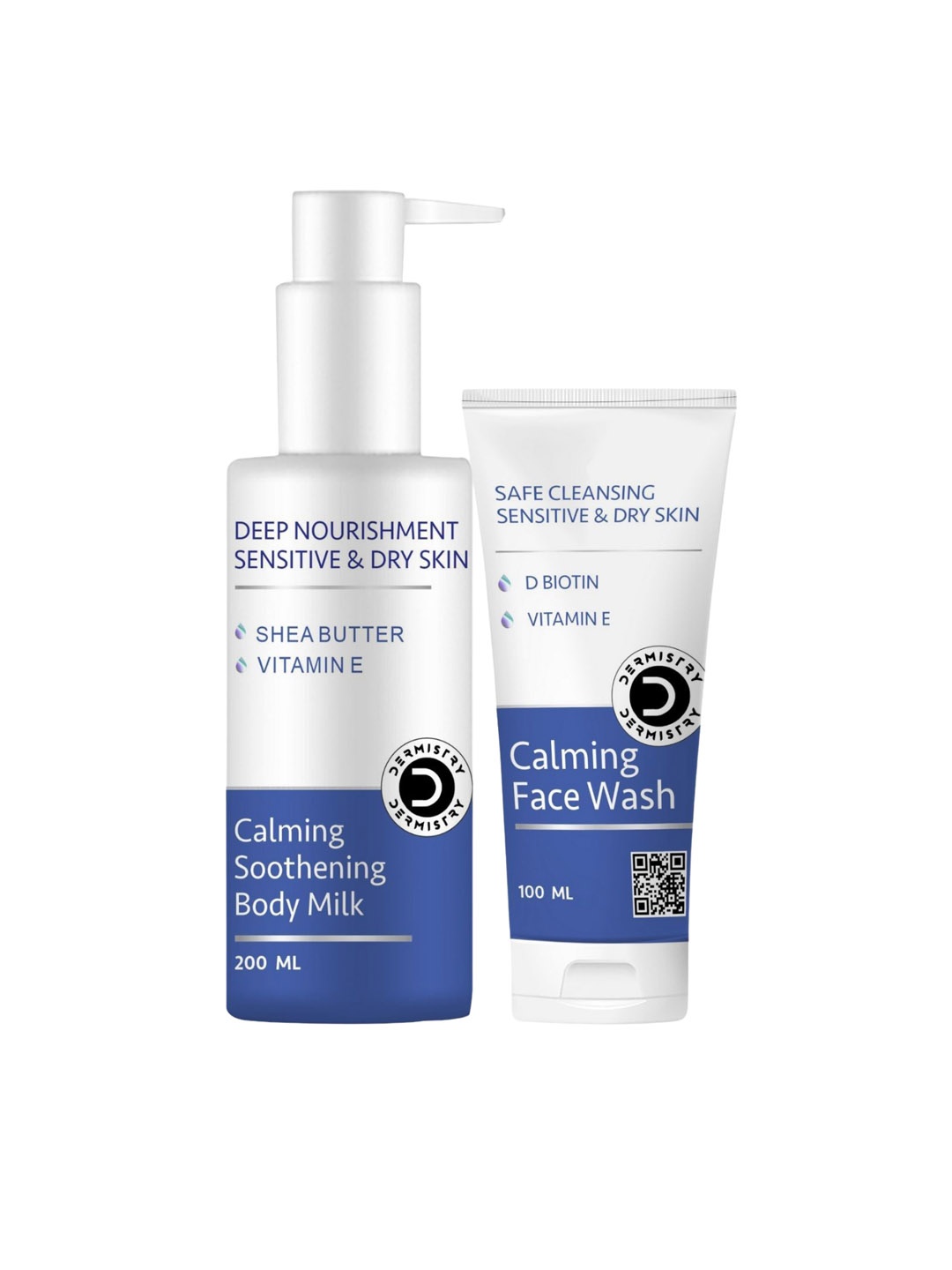 DERMISTRY Set Of 2 Deep Nourishment Body Milk - 200 ml With Calming Face Wash - 100 ml, White
DERMISTRY Set Of 2 Deep Nourishment Body Milk - 200 ml With Calming Face Wash - 100 ml, White