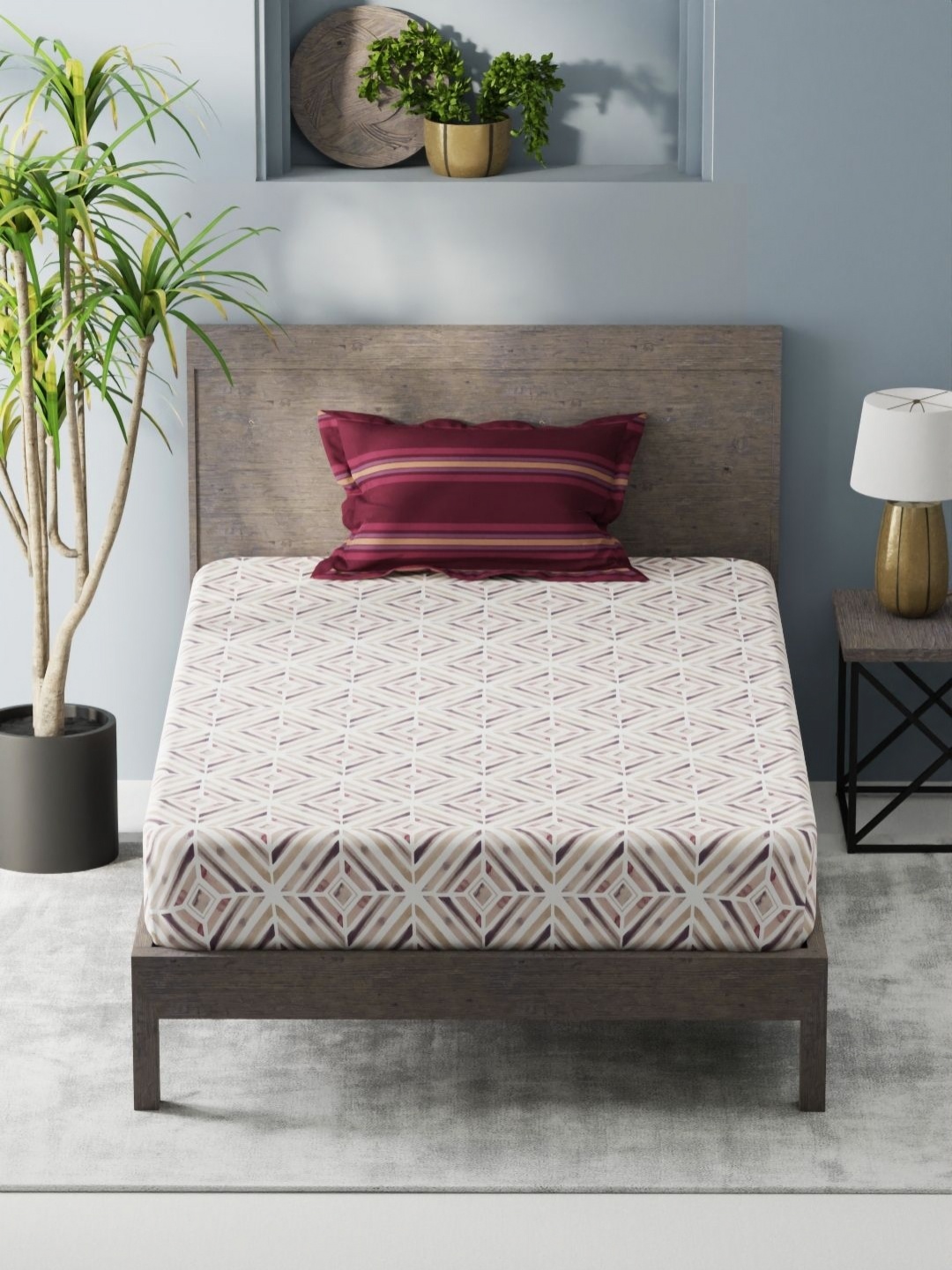KOPA Denim Burgundy Microfiber 200 TC Single Bedsheet with 1 Pillow Cover 1.50 m X 2.24 m
KOPA Denim Burgundy Microfiber 200 TC Single Bedsheet with 1 Pillow Cover 1.50 m X 2.24 m