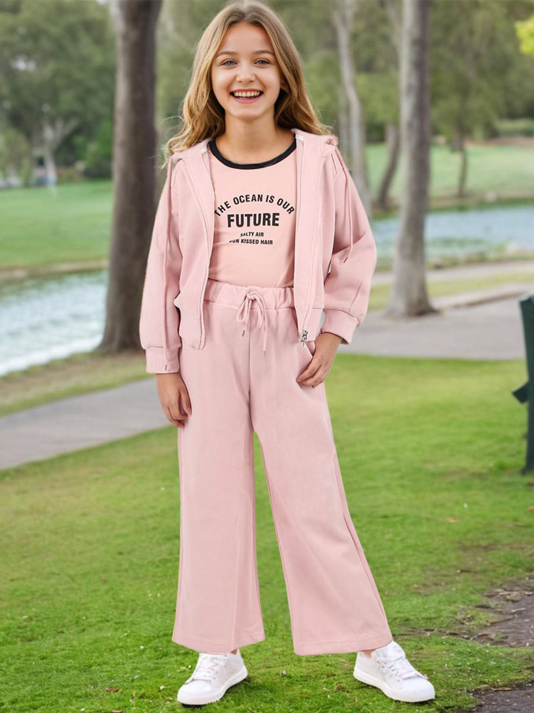 INCLUD Girls Long Sleeves Clothing Set, Pink 
INCLUD Girls Long Sleeves Clothing Set, Pink