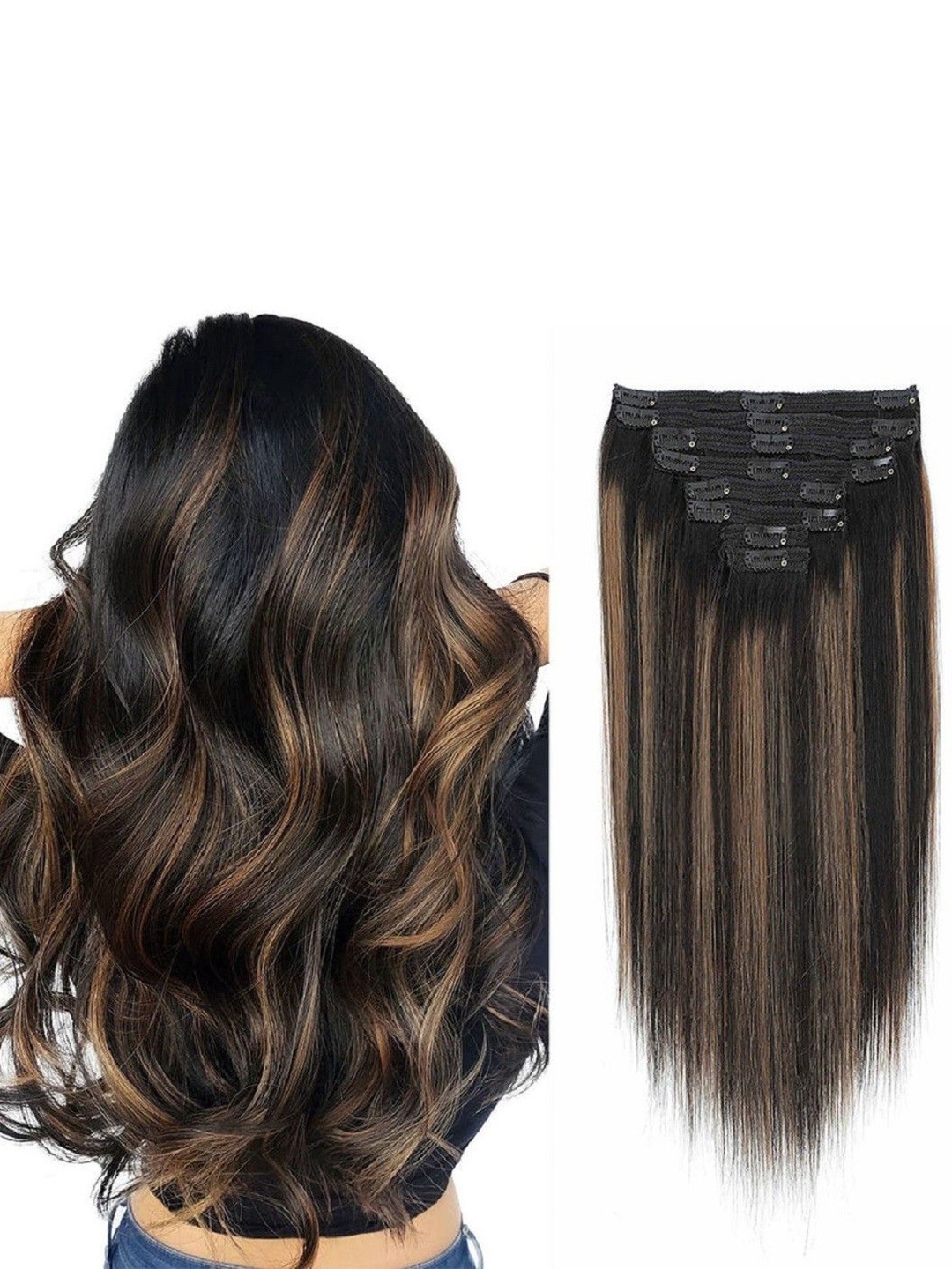 HAVEREAM Clip In Waterproof Straight Coloured Strand Hair Extension - Black - 24 Inch
HAVEREAM Clip In Waterproof Straight Coloured Strand Hair Extension - Black - 24 Inch