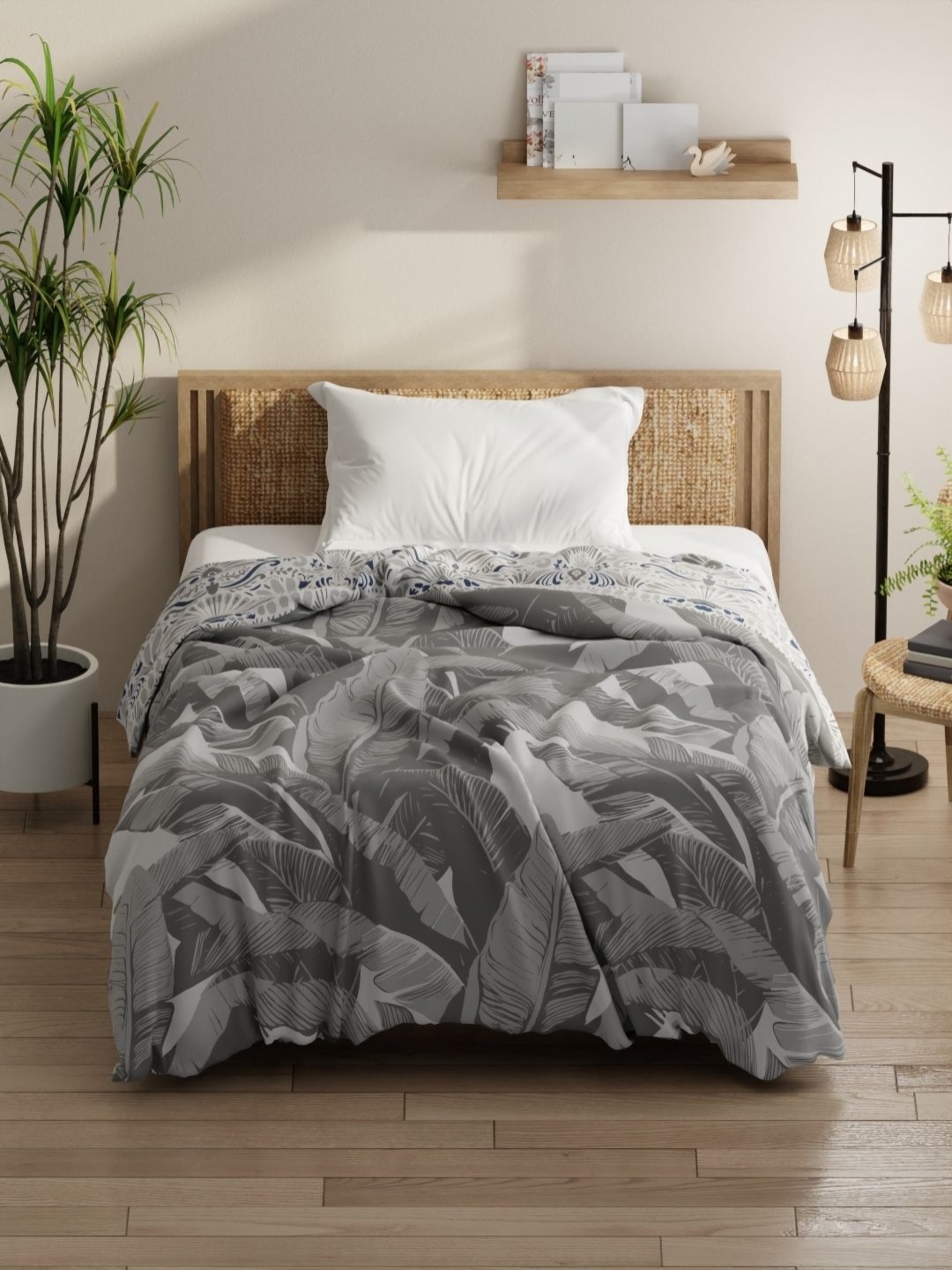 KOPA Denim Cotton Grey Ethnic Motifs Microfiber AC Room 150 GSM Single Bed Comforter
KOPA Denim Cotton Grey Ethnic Motifs Microfiber AC Room 150 GSM Single Bed Comforter