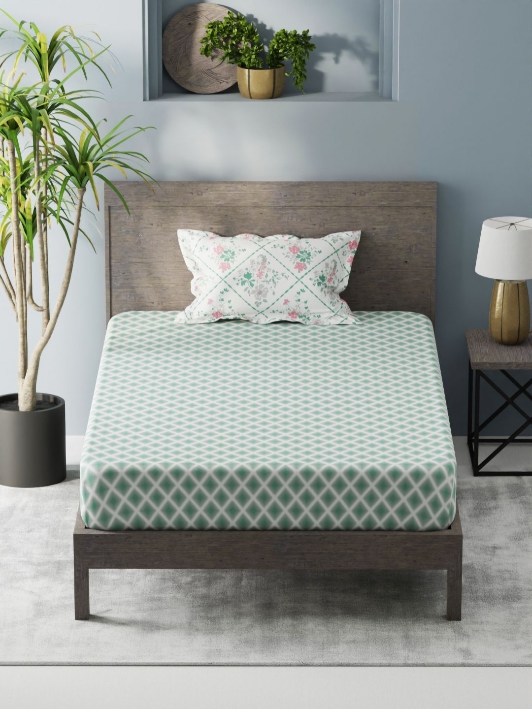 KOPA Denim Green Microfiber 200 TC Single Bedsheet with 1 Pillow Cover 1.50 m X 2.24 m
KOPA Denim Green Microfiber 200 TC Single Bedsheet with 1 Pillow Cover 1.50 m X 2.24 m