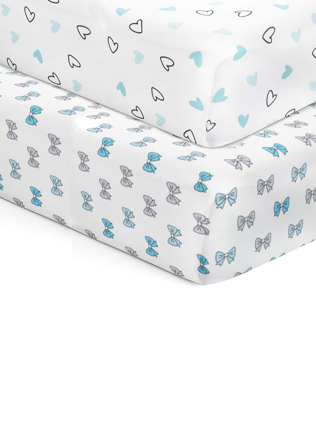 The White Cradle Blue & White 2 Pieces Geometric Printed 120 TC Cotton Crib Bedsheets
The White Cradle Blue & White 2 Pieces Geometric Printed 120 TC Cotton Crib Bedsheets