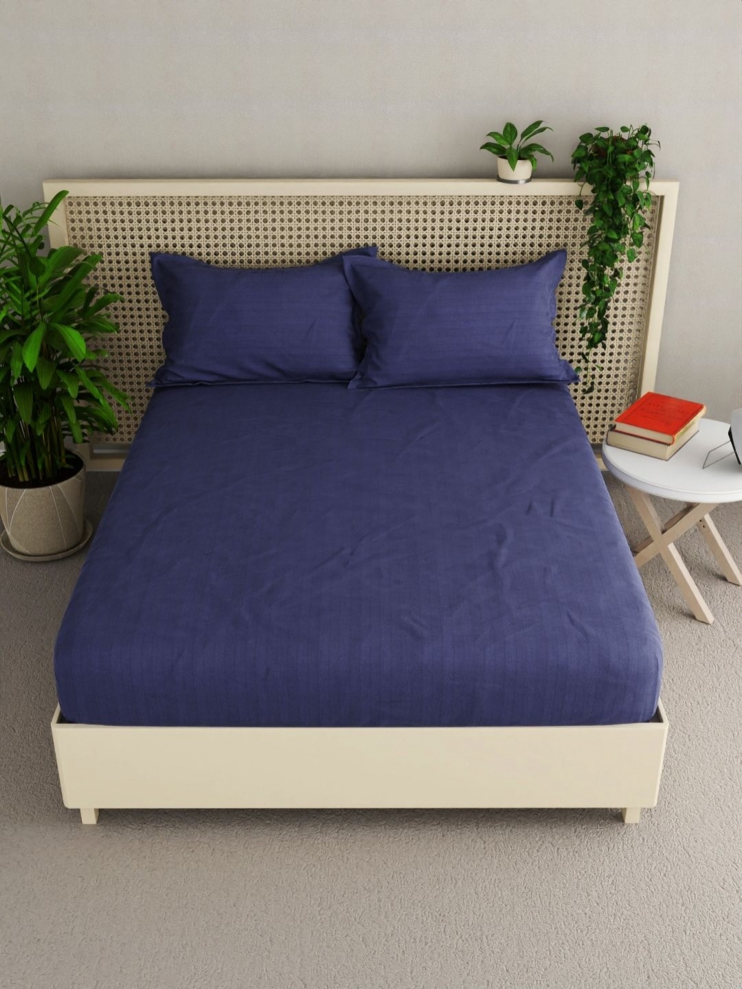 BIANCA Hilton Blue Striped 100% Egyptian Cotton 210 TC King Bedsheet Set 2.74 m X 2.74 m
BIANCA Hilton Blue Striped 100% Egyptian Cotton 210 TC King Bedsheet Set 2.74 m X 2.74 m