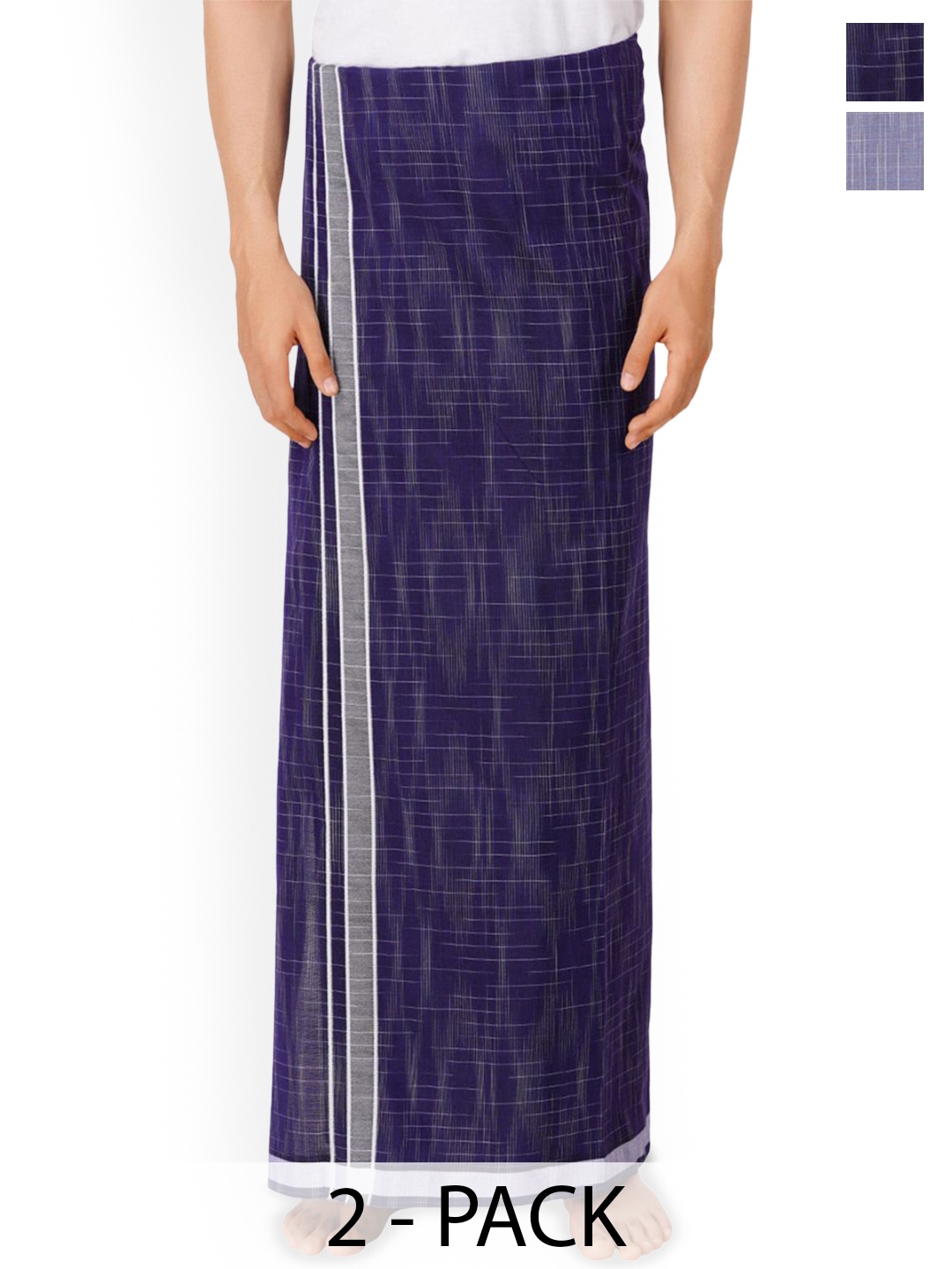 Ethazh Mens Cotton Color Dhoti With Matching Contrast Border 2 Pcs Combo Dhoti, Purple
Ethazh Mens Cotton Color Dhoti With Matching Contrast Border 2 Pcs Combo Dhoti, Purple