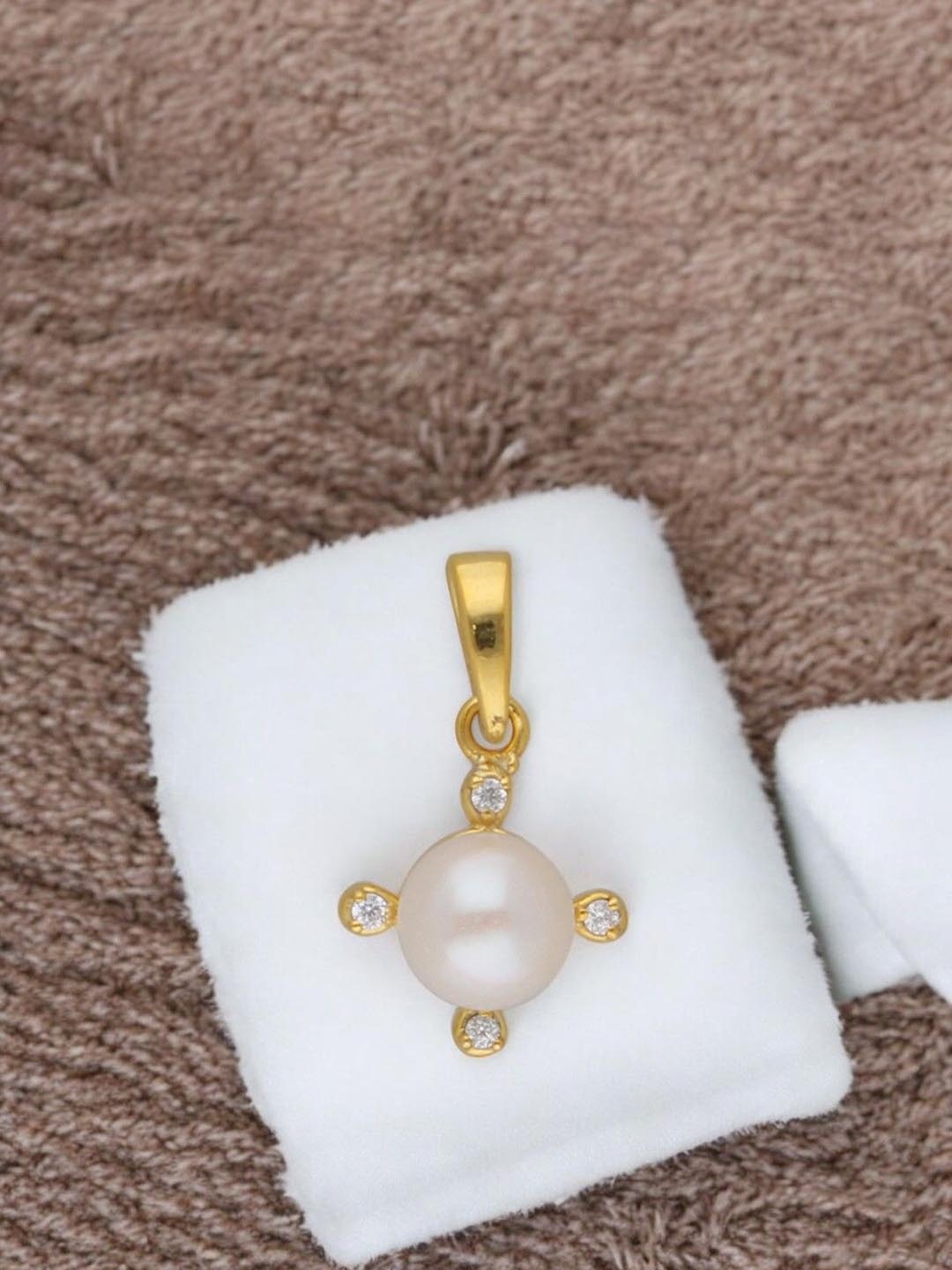 Sri Jagdamba Pearls Dealer 92.5 Sterling Silver Gold-Plated Circular Shaped Pendants
Sri Jagdamba Pearls Dealer 92.5 Sterling Silver Gold-Plated Circular Shaped Pendants