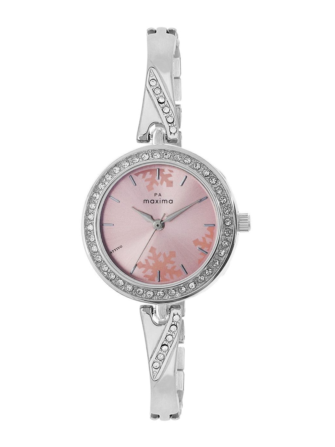 maxima Women Embellished Dial & Stainless Steel Straps Analogue Watch 60621BMLI, Pink
maxima Women Embellished Dial & Stainless Steel Straps Analogue Watch 60621BMLI, Pink