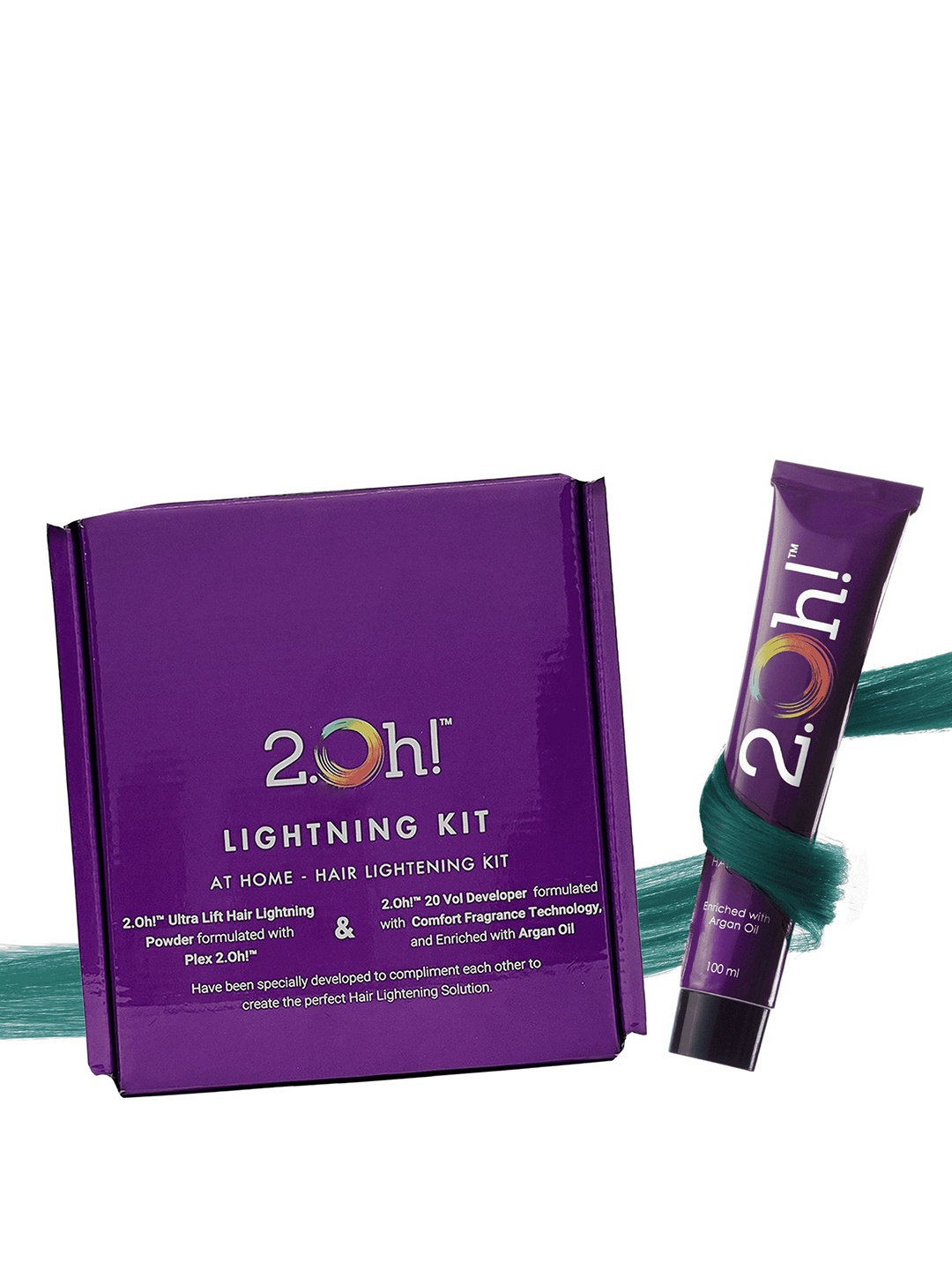 2.Oh! DIY Combo Hair Bleach Kit + Semi Permanent Hair Colour - 100 ml - Aqua Marine, Green
2.Oh! DIY Combo Hair Bleach Kit + Semi Permanent Hair Colour - 100 ml - Aqua Marine, Green