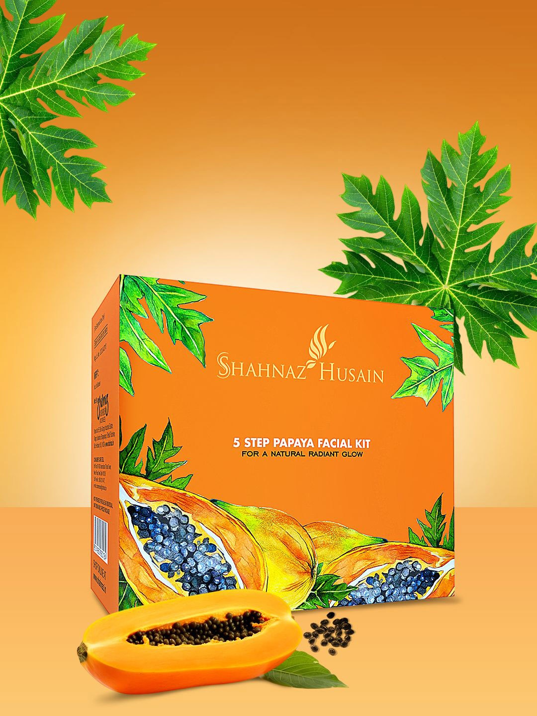 Shahnaz Husain 5 Step Papaya Facial Kit-Cleanser- Scrub- Cream- Face Pack-Moisturizer -50g
Shahnaz Husain 5 Step Papaya Facial Kit-Cleanser- Scrub- Cream- Face Pack-Moisturizer -50g