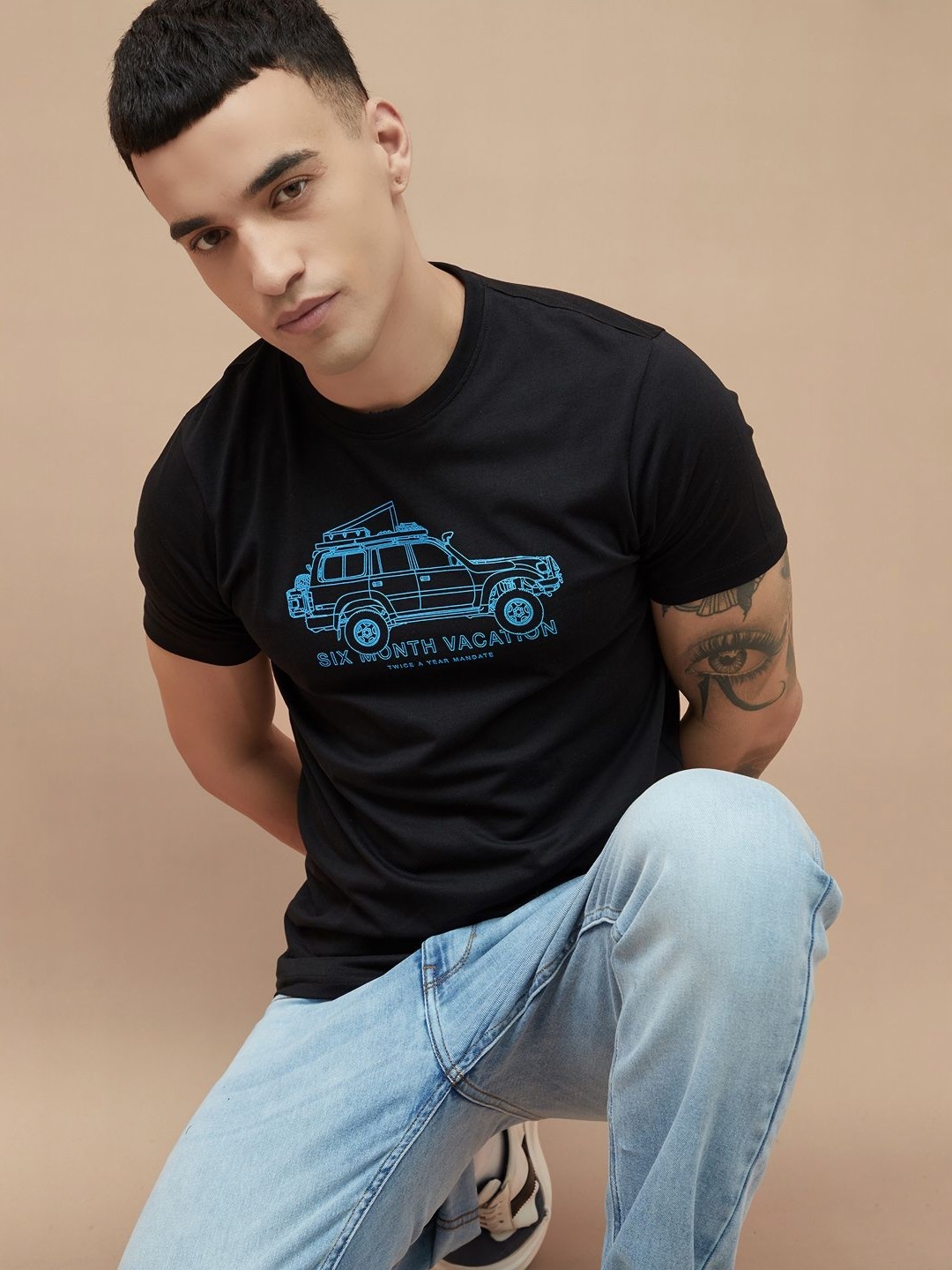 Fame Forever by Lifestyle Men Dry Fit Graphic Printed Round Neck Cotton T-shirt, Black
Fame Forever by Lifestyle Men Dry Fit Graphic Printed Round Neck Cotton T-shirt, Black