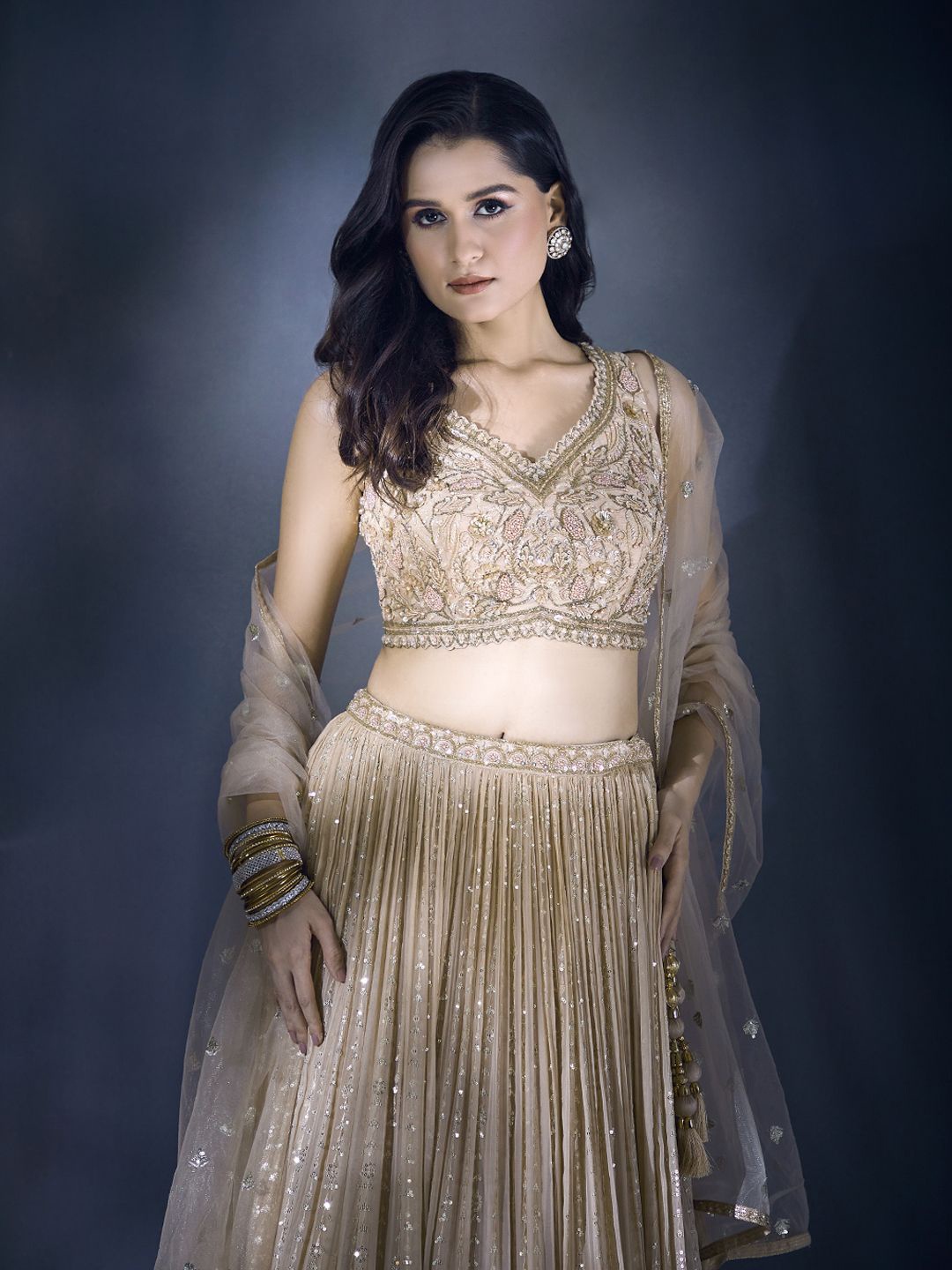 Alaya Advani Plus Size Embellished Sequinned Ready to Wear Lehenga & Blouse WithDupatta, Pink
Alaya Advani Plus Size Embellished Sequinned Ready to Wear Lehenga & Blouse WithDupatta, Pink