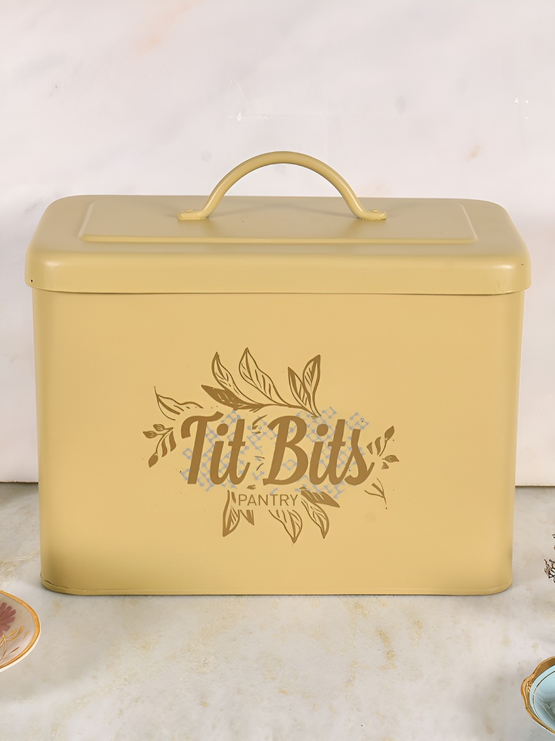 Living With Elan Yellow Typography Printed Stainless Steel Food Storage Canister Container
Living With Elan Yellow Typography Printed Stainless Steel Food Storage Canister Container