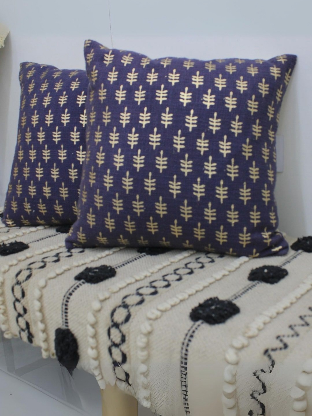 Lyve Purple & Yellow 2 Pieces Ethnic Motifs Square Shaped Cushion Covers
Lyve Purple & Yellow 2 Pieces Ethnic Motifs Square Shaped Cushion Covers