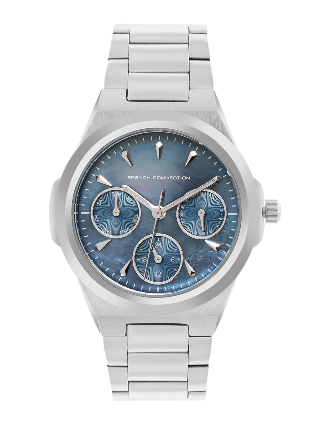 French Connection Women Dial & Stainless Steel Analogue Chronograph Watch FCH5SM-U, Blue
French Connection Women Dial & Stainless Steel Analogue Chronograph Watch FCH5SM-U, Blue