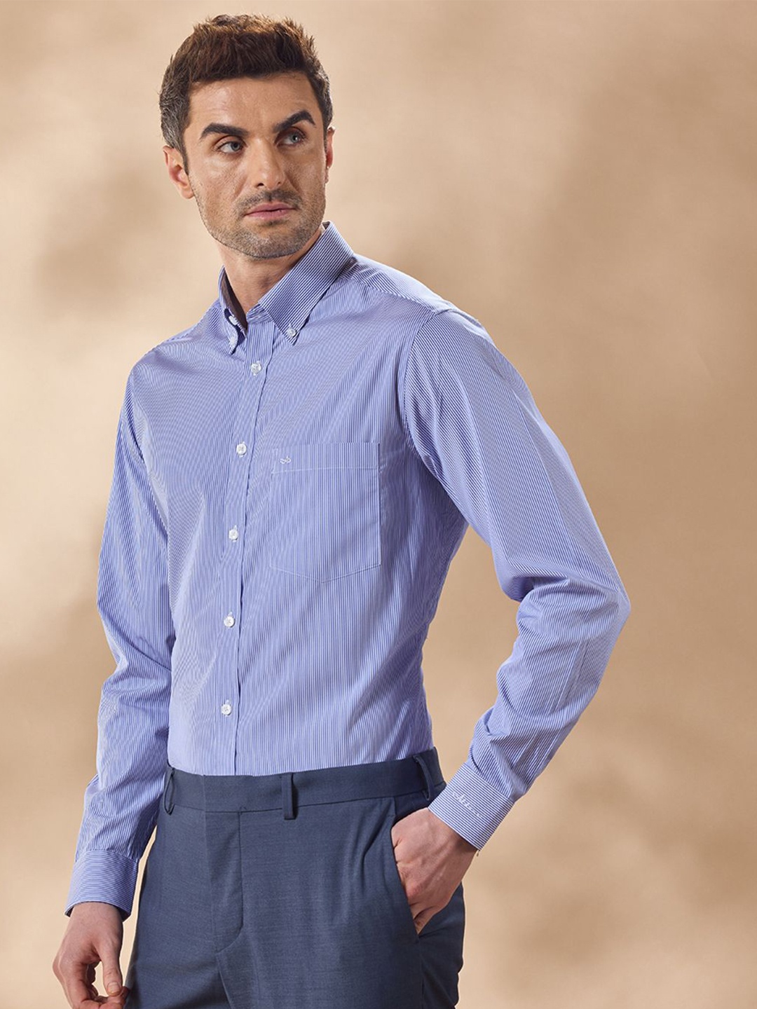 Aldeno Men Comfort Button-Down Collar Vertical Striped Cotton Casual Shirt, Multi
Aldeno Men Comfort Button-Down Collar Vertical Striped Cotton Casual Shirt, Multi