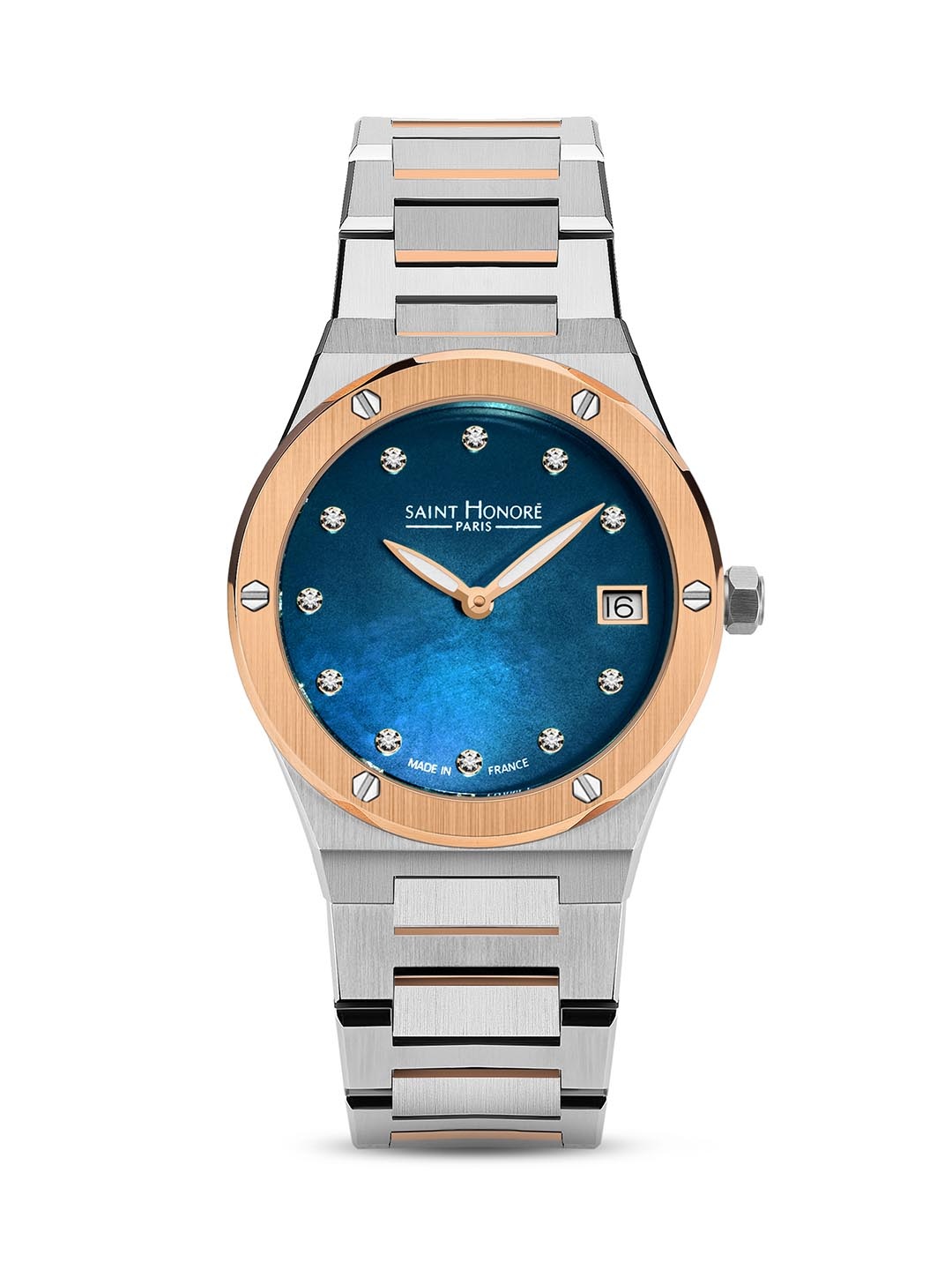 SAINT HONORE PARIS Women Haussmann Lady Quartz Green Round Watch- NH752125-6YDDR, Blue
SAINT HONORE PARIS Women Haussmann Lady Quartz Green Round Watch- NH752125-6YDDR, Blue