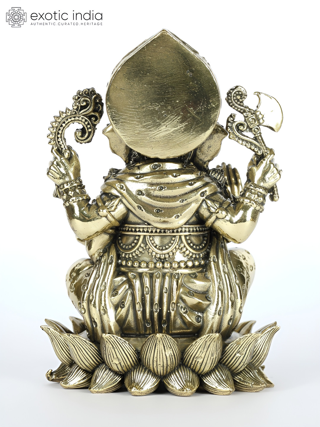 Exotic India Gold-Toned Religious Idol Showpiece 
Exotic India Gold-Toned Religious Idol Showpiece